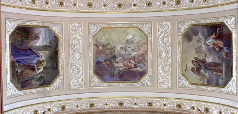 Ditta Spinedi - Galizzi L. sec. XIX, Decorazione plastico, pittorica del transetto